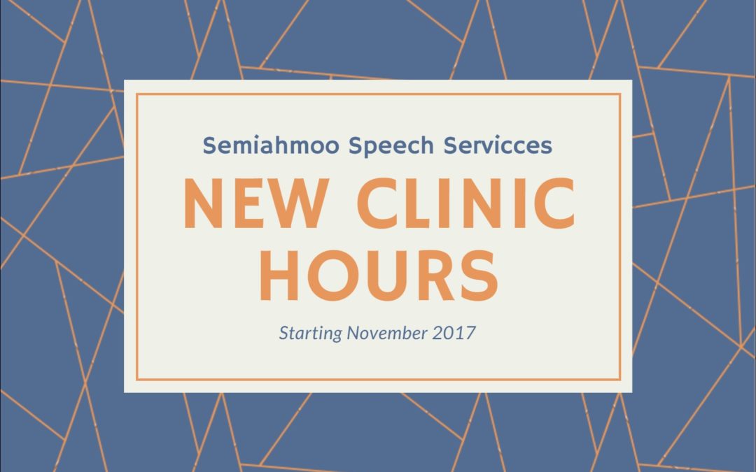 MORE SPEECH THERAPY, MORE CLINIC HOURS = MORE FUN AT SEMI SPEECH!